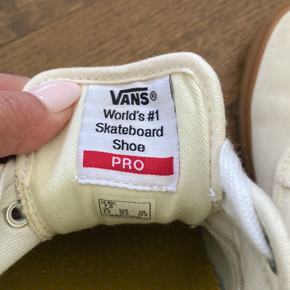 Vans White and Brown Sneakers - Picture 5 of 5